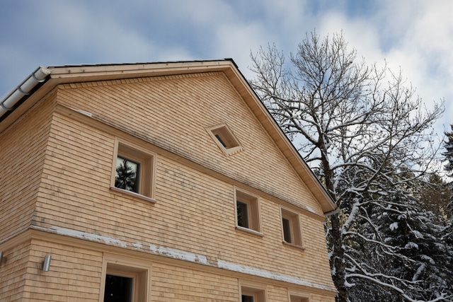 North-west view in winter