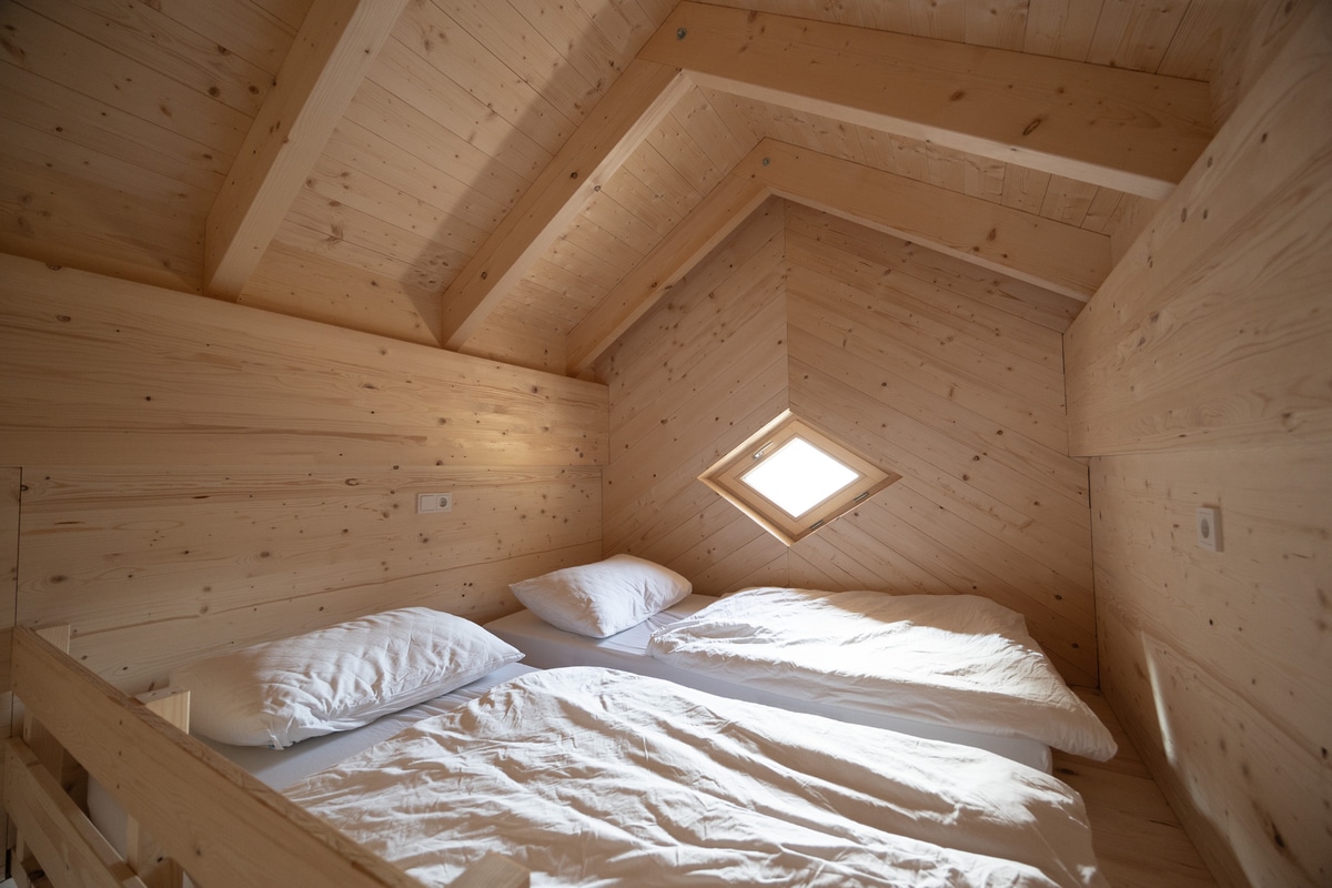 Photo of the upper tower room